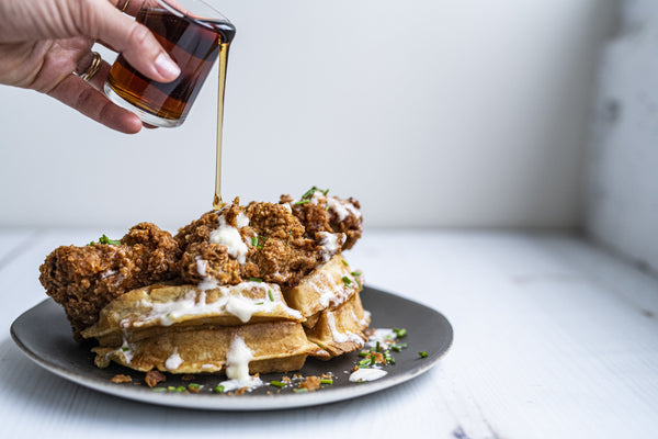bone broth chicken waffles